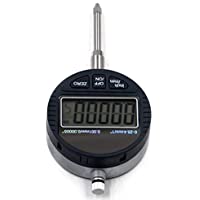 Oudtinz Indicador de dial digital de 0-001 mm-0-00005  Rango de medición de prueba de dial: 0 – 25-4 mm-1&quot- Indicador…